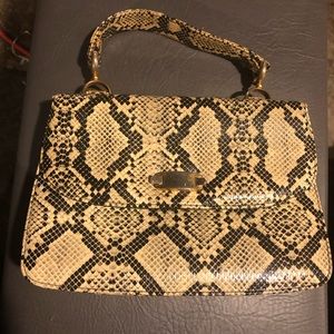 Vintage snake python bag